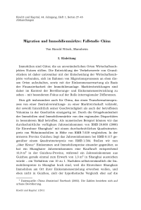 Migration und Immobilienmärkte: Fallstudie China