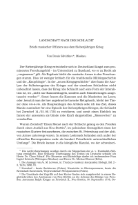 Landschaft nach der Schlacht. Briefe russischer Offiziere aus dem Siebenjährigen Krieg