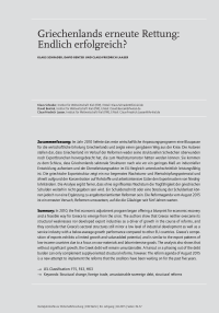 Griechenlands erneute Rettung: Endlich erfolgreich?