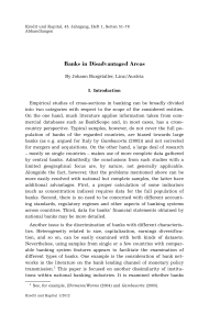 Banks in Disadvantaged Areas