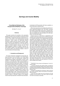 Cross-National Estimates of the Intergenerational Mobility in Earnings