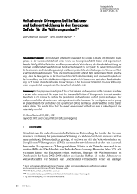 Anhaltende Divergenz bei Inflations- und Lohnentwicklung in der Eurozone: Gefahr für die Währungsunion?