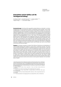 Erbschaften und ihr Einfluss auf die Vermögensverteilung