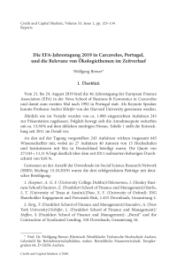 Die EFA-Jahrestagung 2019 in Carcavelos, Portugal, und die Relevanz von Ökologiethemen im Zeitverlauf