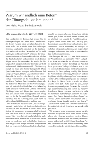 Warum wir endlich eine Reform der Tötungsdelikte brauchen