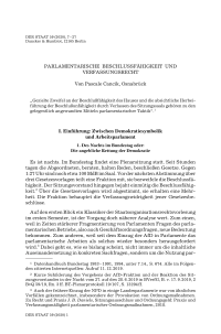 Parlamentarische Beschlussfähigkeit und Verfassungsrecht