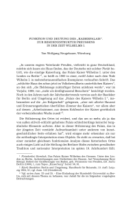 Funktion und Deutung des “Kaiserpalais“. Zur Residenzstruktur Preußens in der Zeit Wilhelms I.