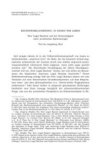 Rechtswirklichkeiten, in denen wir leben. New Legal Realism und die Notwendigkeit einer juristischen Epistemologie