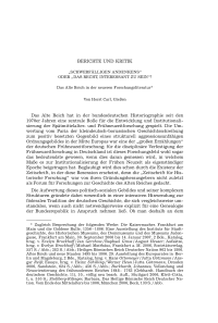 “Schwerfälligen Andenkens“ oder “das Recht, interessant zu sein“ Das Alte Reich in der neueren Forschungsliteratur