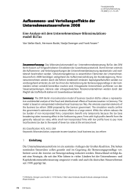 Aufkommens- und Verteilungseffekte der Unternehmensteuerreform 2008