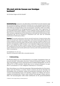 Wie stark wird der Konsum vom Vermögen bestimmt?