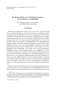 Die Konstruktion eines Performanceindexes für geschlossene Schiffsfonds