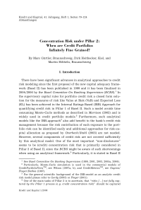 Concentration Risk under Pillar 2: When are Credit Portfolios Infinitely Fine Grained?