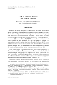 Costs of Financial Distress: The German Evidence