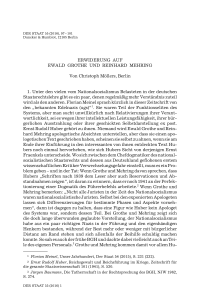 Erwiderung auf Ewald Grothe und Reinhard Mehring