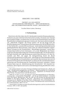 Protest als kollektive künstlerische Performance – Herausforderung der Grundrechtsdogmatik durch “Aktionskunst“