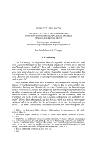 Anspruch, Leistungen und Grenzen steuerungswissenschaftlicher Ansätze für das geltende Verwaltungsrecht