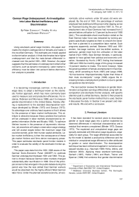 German Wage Underpayment: An Investigation into Labor Market Inefficiency and Discrimination