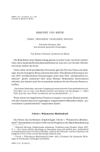 Posen, Preußens ungeliebte Provinz. Kritische Stimmen über eine deutsch-polnische Grenzregion