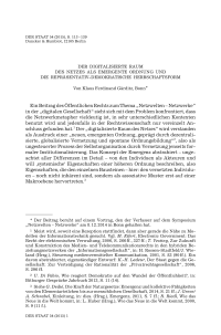 Der digitalisierte Raum des Netzes als emergente Ordnung und die repräsentativ-demokratische Herrschaftsform