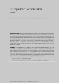 Europäische Bankenunion