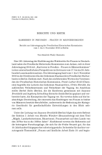 Karrieren in Preußen – Frauen in Männerdomänen