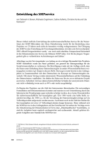Entwicklung des SOEPservice