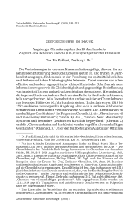 Zeitgeschichte im Druck