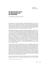 Die ökonomischen Kosten des Klimawandels und der Klimapolitik