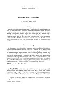 Economics and Its Discontents