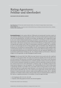 Rating-Agenturen: Fehlbar und überfordert
