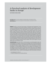 A firm-level analysis of development banks in Europe