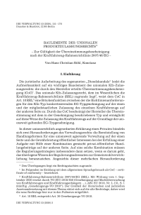 Baulemente des unionalen Produktzulassungsrechts