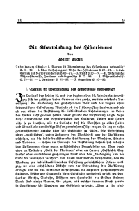 Die Überwindung des Historismus