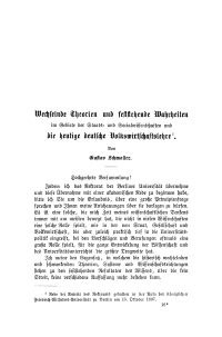 Wechselnde Theorien und feststehende Wahrheiten im Gebiet der Staats- und Socialwissenschaften und die heutige deutsche Volkswirtschaftslehre