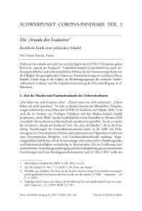 Die „Stunde der Exekutive“