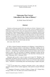 Fukuyama Was Correct: Liberalism Is the Telos of History