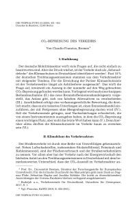 CO2-Bepreisung des Verkehrs