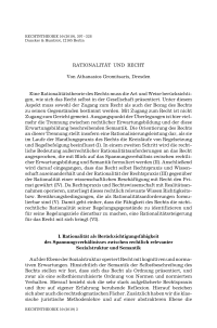 Rationalität und Recht