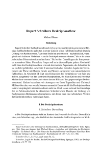 Rupert Schreibers Deskriptionsthese