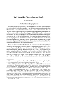Karl Marx über Verbrechen und Strafe