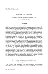 Eigentum und Erbrecht