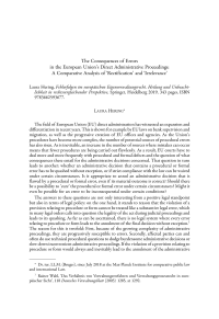 The Consequences of Errors in the European Union's Direct Administrative Proceedings: A Comparative Analysis of ‘Rectification' and ‘Irrelevance'