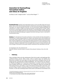 Innovation im Staatsauftrag: FuE-Institute Indiens und Chinas im Vergleich