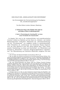 Der Staat der “Gesellschaft der Netzwerke“. Zur Notwendigkeit der Fortentwicklung des Paradigmas des “Gewährleistungsstaates“