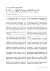 Pro und Contra: Wahlverdrossenheit – Schafft ein Mehrheitsbonus Legitimation?