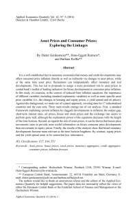 Asset Prices and Consumer Prices: Exploring the Linkages