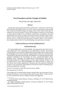 Fiscal Soundness and the Triangle of Stability