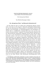 Warum erwarb Bismarck 1883/85 Kolonien für Deutschland? – Die Lösung eines Rätsels