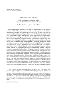 Gespräche mit Hegel